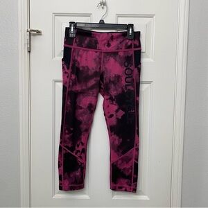 Pink and Black Soulcycle Lululemon Leggings